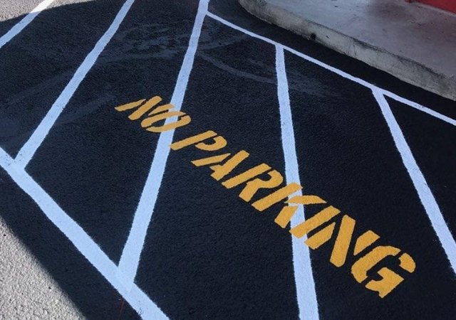 All types of asphalt striping
