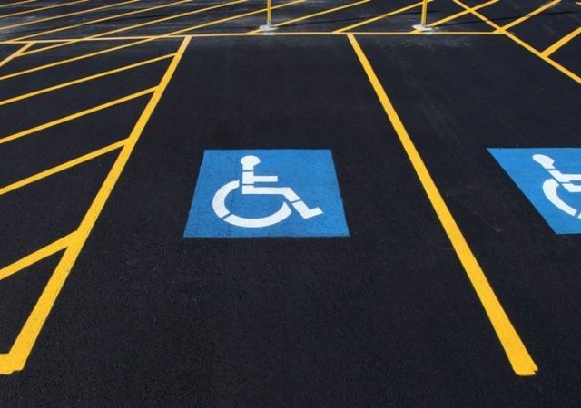 striping for all new asphalt parking lot installed in Denver
