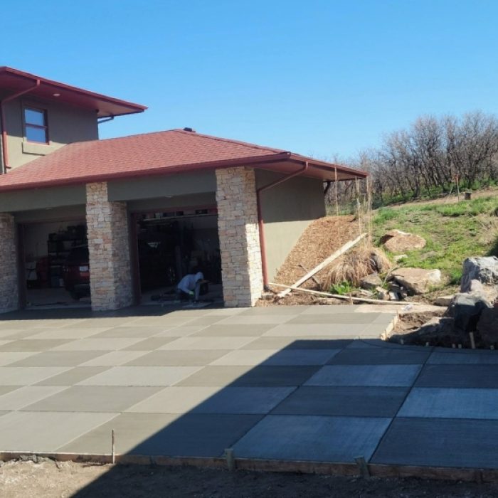 Beautiful concrete driveways